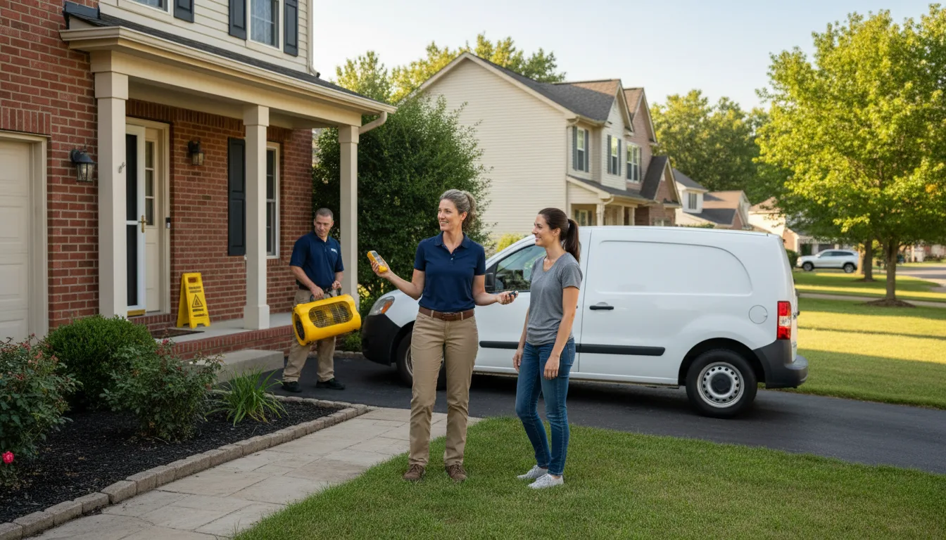 Residential water damage restoration in Muskegon Heights, MI